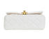 Mini Flap Bag, &pound;3,500, Handbags, White, Lambskin Leather, Top view